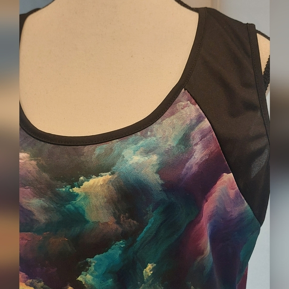 Shoreline Colorful Abstract Mini Dress - Picture 2 of 7